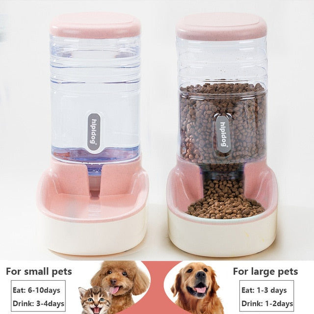 3.8L Pet Cat Automatic Feeders Large Capacity Cat Water Fountain Plastic Dog Water Bottle Feeding Bowls Water Dispenser For Cats