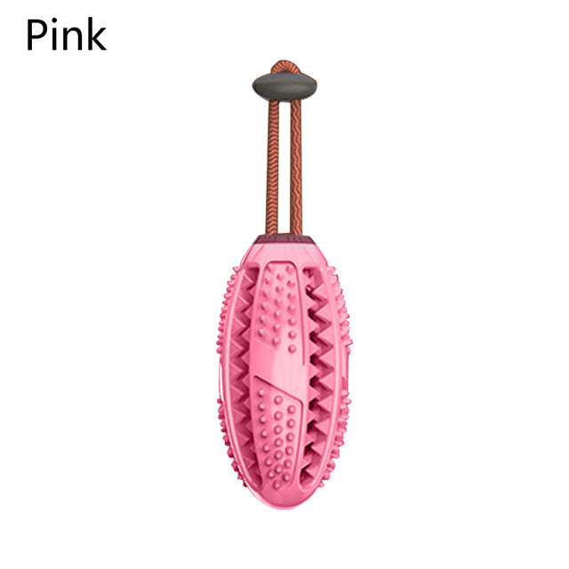 Dog Rubber Ball Interactive Food Dispenser Puppy Chew Toys Dog Toothbrush Pet Molar Tooth Cleaning Brush Stick Doggy Pet Doy Toy